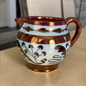 Luster wear Elegant Gold and Blue small Pitcher
